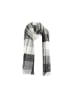 COFI 1453 Damen-Schal mit Cashmere-Touch - Modeschal mit Karomuster 70x200 cm in Schwarz