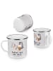 Mr. & Mrs. Panda Becher Pinguin Bester Opi der Welt mit Spruch in Grau Pastell