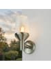 Licht-Erlebnisse Außen Wandlampe (B)12 x (H)29 cm in Edelstahl Klar