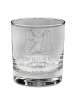 Mr. & Mrs. Panda Whiskey Glas Pinguin Pärchen mit Spruch in Transparent