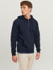 Jack & Jones Kapuzenjacke Regular Fit Hoodie JJEBRADLEY in Navy