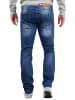 Cipo & Baxx Herren Regular Fit Jeans Stonewashed in Blue