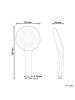 Beliani Wannenarmaturen ICHMA in Silber - (W) 12 x (H) 26 x (L) 7 cm