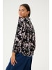 Kaffe Langarm - Hemd KAlura Regular fit in Black/Pink Graphic Strokes