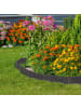 relaxdays Beeteinfassung in Anthrazit – (B)200 x (H)10 cm
