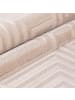 KADIMA DESIGN Teppich Kurzflor 3D-Reliefdesign Polypropylen Wohnzimmer in Beige