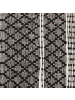 Beliani Geflochtener Teppich FEHIMLI in Schwarz/Beige - (W) 80 x (H) 1.2 x (L) 150 cm