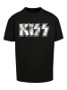 F4NT4STIC Heavy Oversize T-Shirt Kiss Rock Band Vintage Logo in schwarz