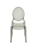 Beliani 4er-Set Bankettstuhl MERTON in Schwarz/Transparent