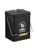 relaxdays Komposteimer in Schwarz - 6 Liter