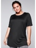 sheego Funktionsshirt in schwarz