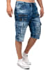Cipo & Baxx Herren Regular Fit Shorts Stonewashed in Blue