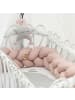 nordic coast company  Bettschlange geflochten, waschbar, feste Enden, extra breit