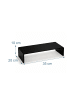 relaxdays Monitorständer in Schwarz - (B)35 x (H)10 x (T)20 cm