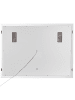 Beliani Badezimmerspiegel THAIX in Silber - (W) 80 x (H) 60 x (L) 4 cm