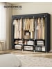 SONGMICS Kleiderschrank Rylan in Schwarz - (B)188 x (H)176 x (T)45 cm