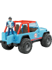 bruder Spielzeugfahrzeug Jeep Cross Country racer blau mit Rennfahrer - 4-8 Jahre