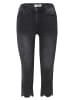 KOROSHI Caprihose aus denim. in SCHWARZER DENIM