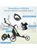 COSTWAY 3-Rad Golftrolley in Grau