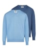 Redmond Pullover Basic in Blau / hellblau