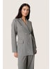 Soaked in Luxury Blazer SLLilu Slim fit in Grey Melange Suiting