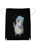 Mr. & Mrs. Panda Beutel Rucksack Pinguin Duschen ohne Spruch in Schwarz
