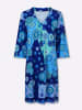 Heine Jersey-Kleid in royalblau-grün-bedruckt