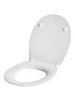 Beliani WC-Sitz PUTUMAYO  in Weiß - (W) 38 x (H) 46 x (L) 45 cm