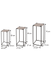 MCW 3er-Set Blumentisch N70, Anthrazit