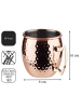 Buddy's Bar Cocktailbecher 4er Set -MOSCOW MULE- in Kupfer, Maße: 9x12x10 cm