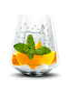 Mr. & Mrs. Panda Blümchentail Glas Toast Party ohne Spruch in Transparent