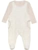 Fixoni Kinder Langarmbody "Body LS w.Velour Romper" in Beige
