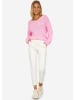 SASSYCLASSY Oversize Strick-Pullover in rosa