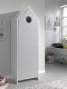 58 aufm Kessel REGALSCHRANK Kania 58x37x171 MDF+Holzwerkstoff Weiß /Grau