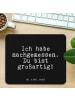 Mr. & Mrs. Panda Mauspad Ich habe nachgemessen. Du... mit Spruch in Schwarz