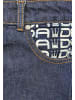 DADA Loose Jeans mit Logodruck Minimal Baggy Pants in Blau