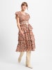 Marie Lund Kleid in cognac - 0002