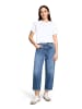 CARTOON Used Look-Jeans mit Waschung in Dark Blue Denim