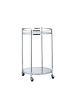 relaxdays Servierwagen in Silber - (H)75 x Ø 50 cm