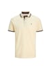 Jack and Jones Poloshirt Paulos Polo in Elfenbein