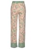 LASCANA Pyjamahose in rosa-schilfgrün
