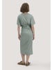 Hessnatur Jersey Kleid Midi in mattgrün