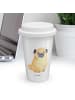 Mr. & Mrs. Panda To Go Becher Mops ohne Spruch in Weiß