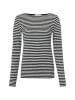 Marc O'Polo Langarmshirt in schwarz weiß