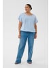 KAFFE curve Kurzarm-Bluse KCnana Loose fit in Windsurfer