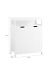 SoBuy Badschrank in Reinweiß - (W) 35 x (H) 90 x (L) 70 cm