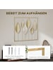HOMCOM Metall Wanddeko-70L x 2,5B x 70H cm-Gold