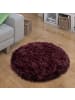 KADIMA DESIGN Hochflor Teppich Shaggy waschmaschinenwaschbar Einfarbig in Lila