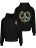 Mister Tee Hoodie "Puffer Peace Heavy Oversize Zip Hoody" in Schwarz