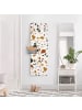 WALLART Garderobe - Detailliertes Terrazzo Muster Livorno in Braun